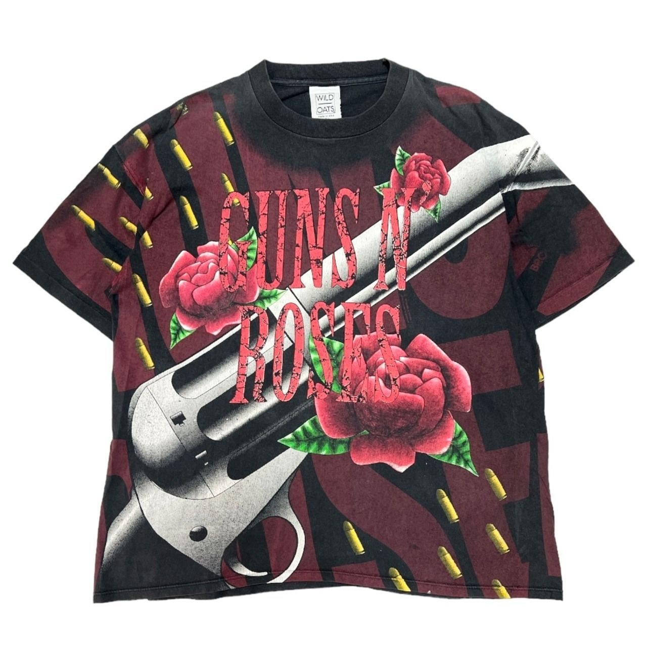 VINTAGE TEE GUNS & ROSES Rose Print Tee - メルカリ