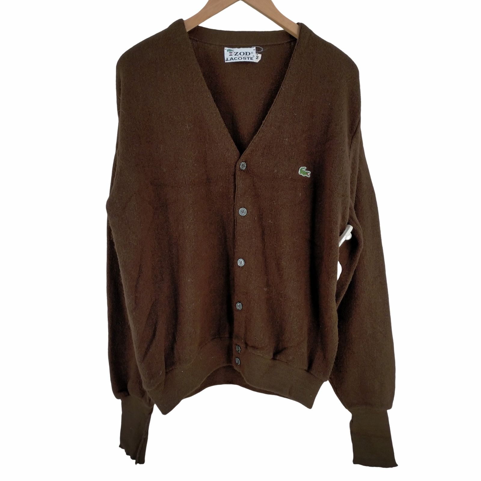 アイゾッドラコステ IZOD LACOSTE 糸巻きタグ アクリルカーディガン メンズ import：M 