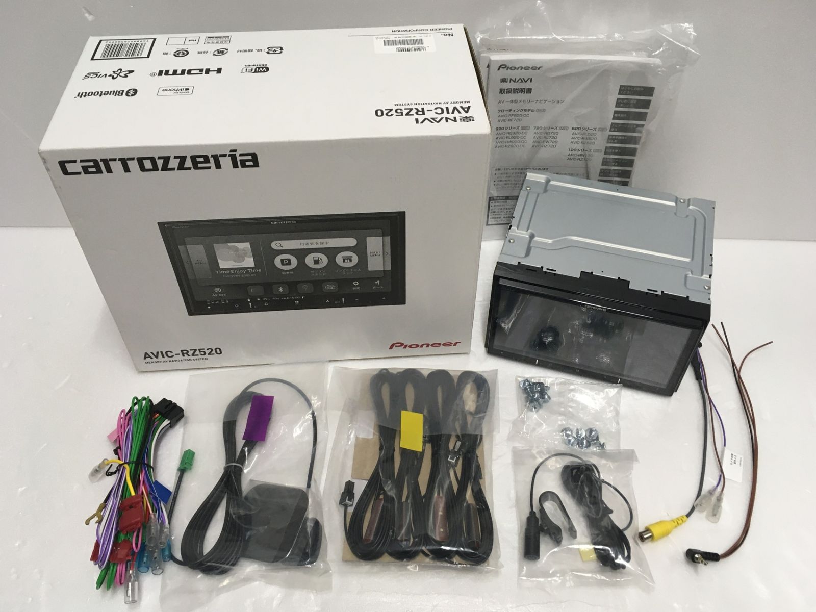 送料無料※ Pioneer carrozzeria 楽ナビ メモリーナビ AVIC-RZ520 地図