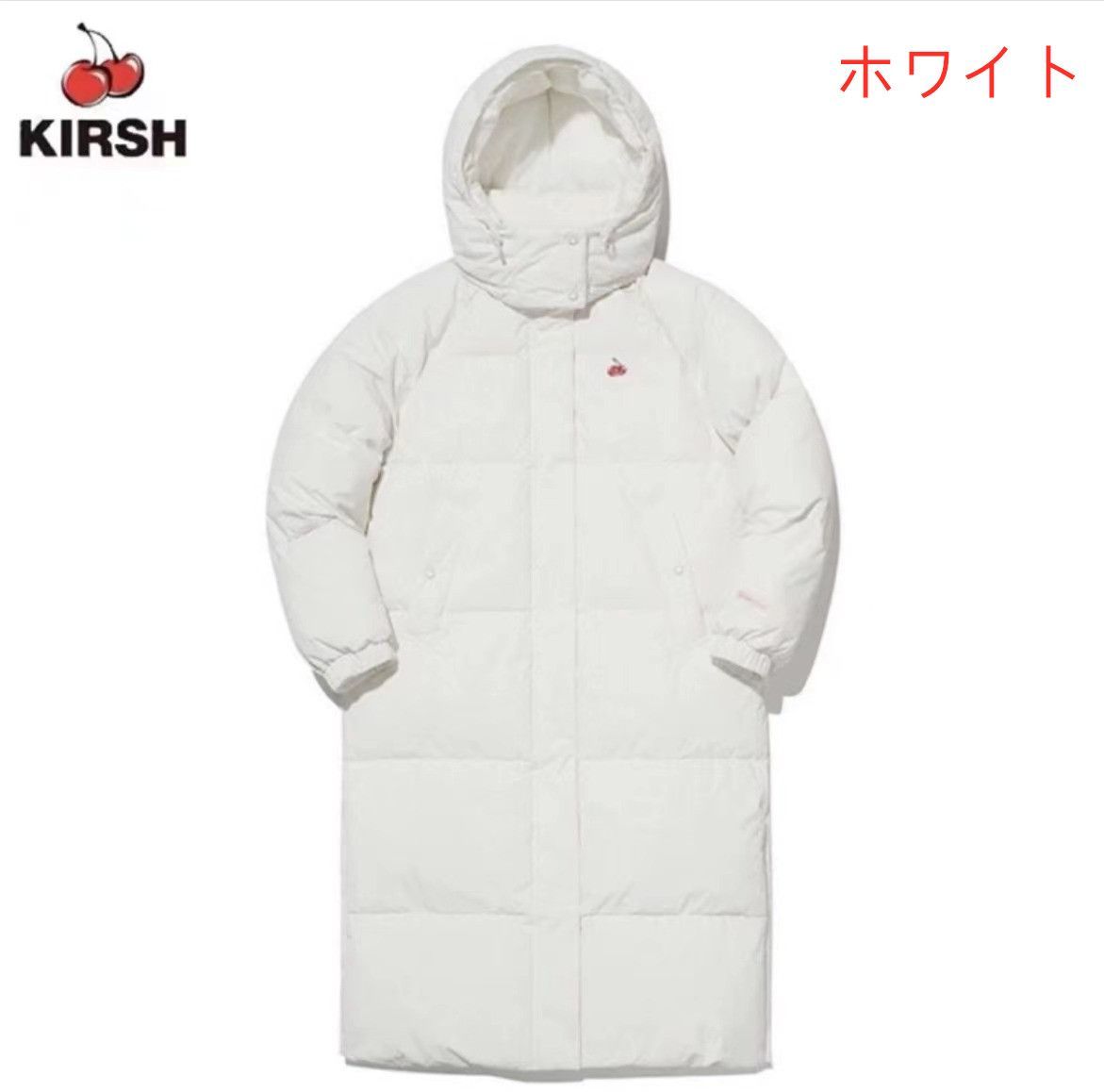 キルシー KIRSH ダウンジャケット チェリー ロゴ ロングダウン  