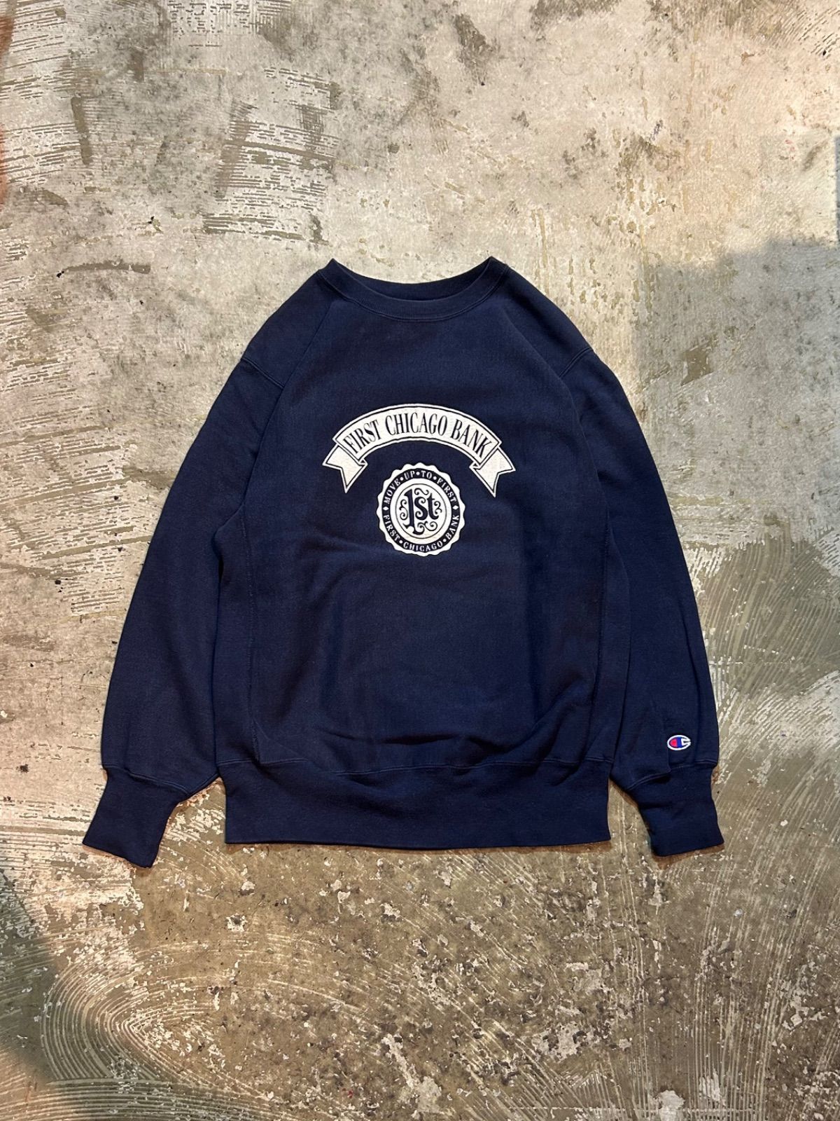 【中古】CHAMPION REVERSE WEAVE C/N Sweat- 002 リバースウィーブ スウェットトレーナー M Navy ネイビー(40) Champion リバースウィーブ スウェットトレーナー ネイビー Champion