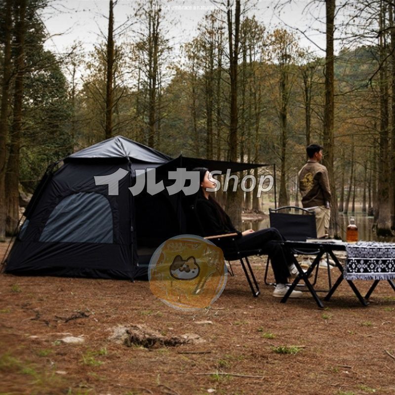 2023最新 テント ワンタッチ 4-6人用 UVカット キャンプ テントP27