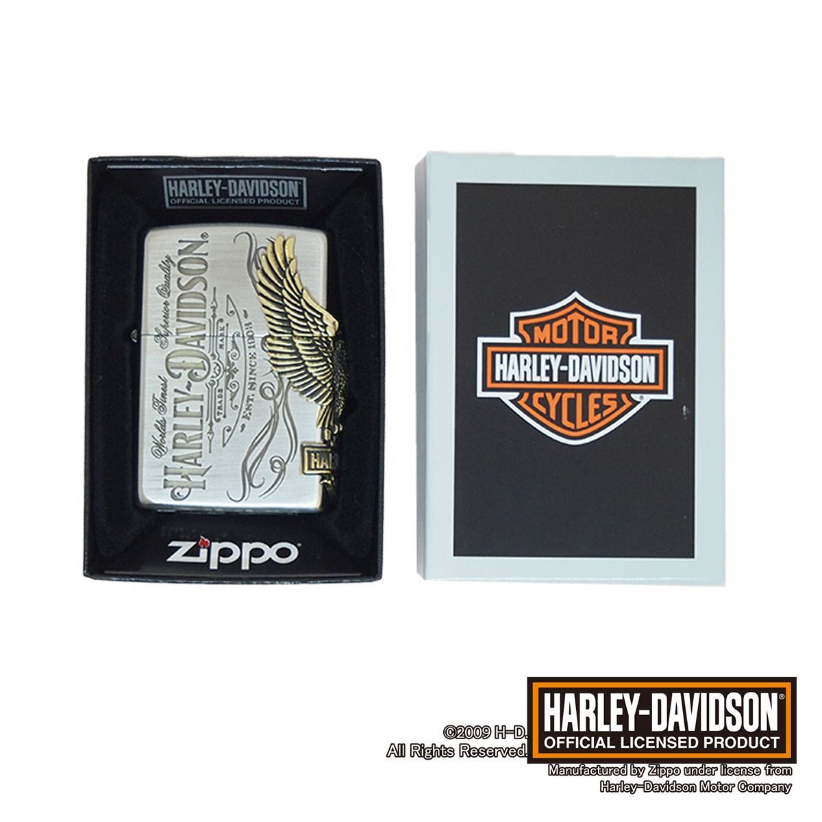 ZIPPO HARLEY-DAVIDSON HDP-75 サイドメタル‐ジッポ ジッポライター