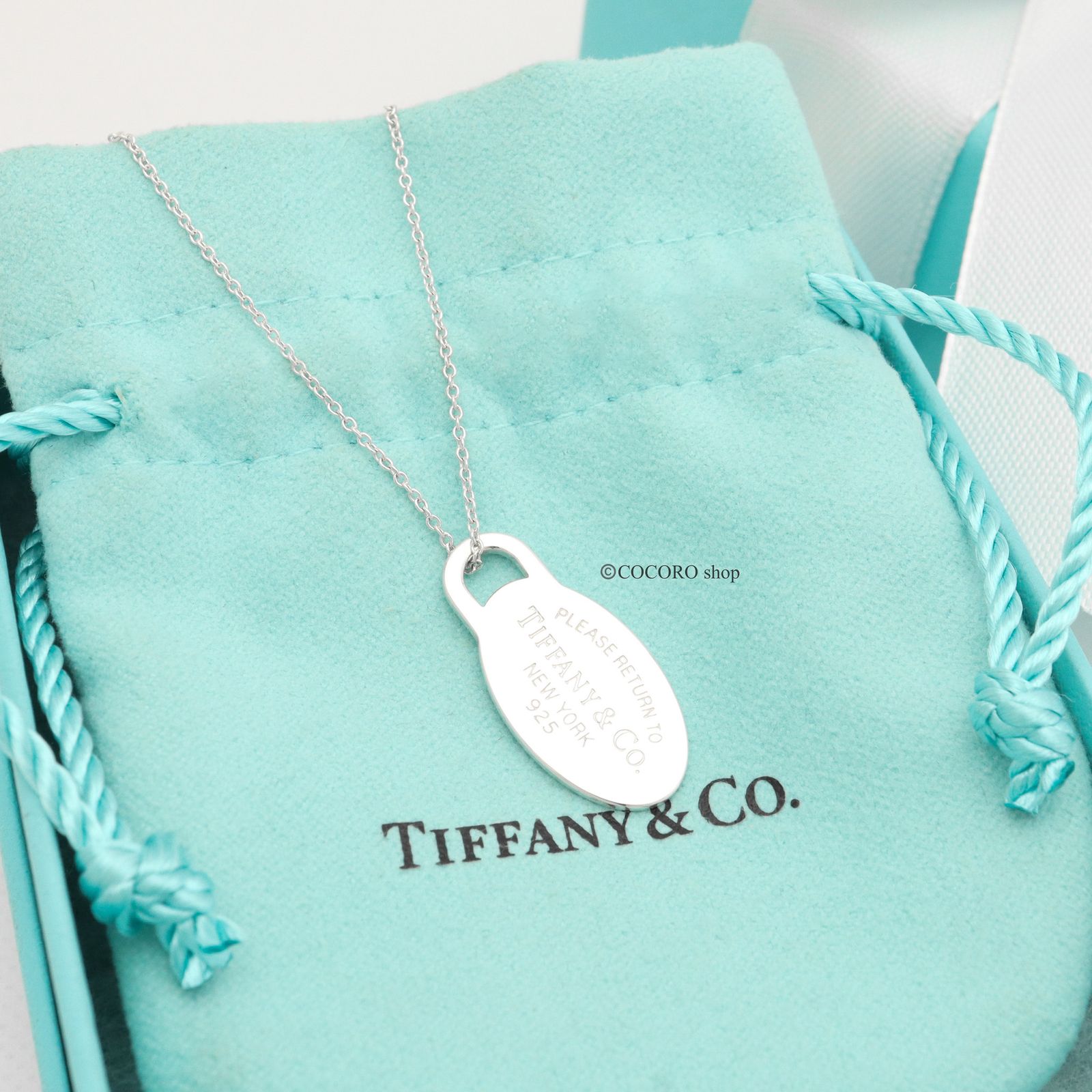 極美品】ティファニー TIFFANY＆Co.リターントゥ オーバル タグ