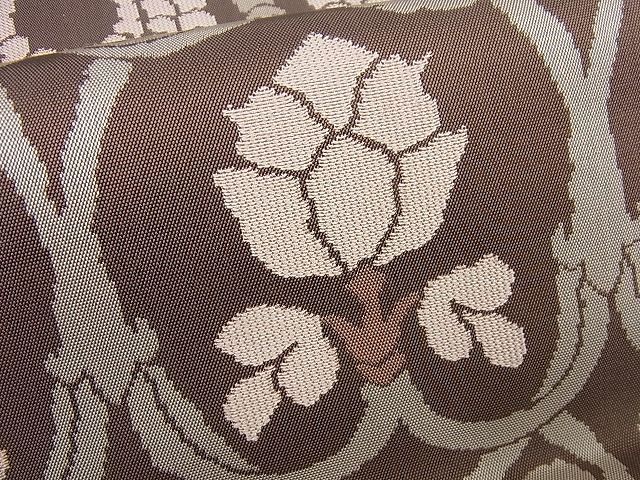 平和屋本店□最高級 人間国宝 北村武資 経錦 六通柄袋帯 葡萄花唐草文  