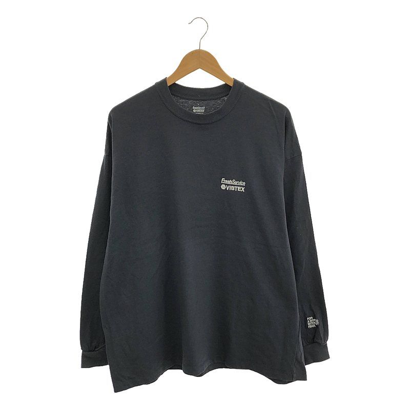 FreshService / フレッシュサービス | VIBTEX / L/S CREW NECK TEE / ビブテックス ロゴ カットソー | L | チェコールグレー | メンズ