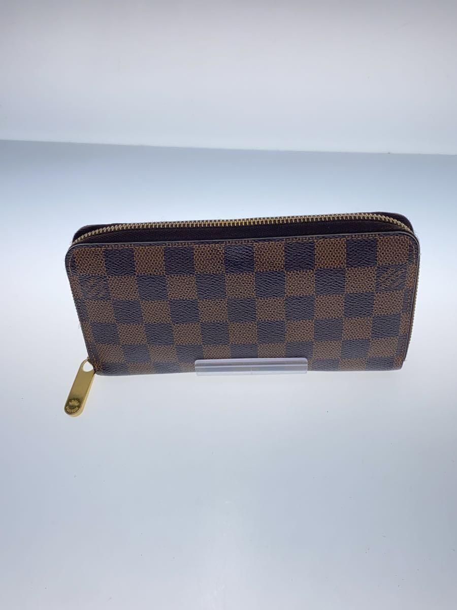 LOUIS VUITTON 1)ジッピー・ウォレット_ダミエ・エベヌ_BRW PVC ブラウン メンズ - メルカリ