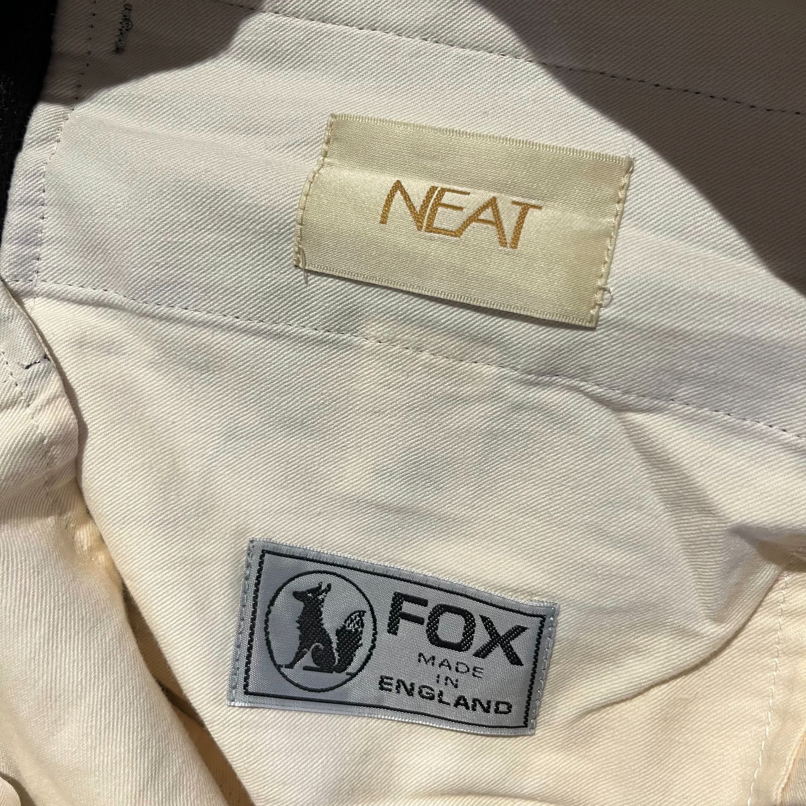 neat fox brothers windowpain 48 新品未使用 NEAT｜FOX BROTHERS Plain｜TAPERED - Brown｜PRODUCT