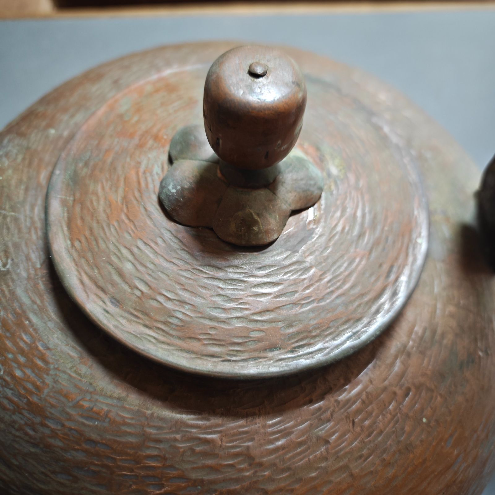 希少】京都 有次 銅 大型やかん 江戸型 3.5L（4L）薬缶