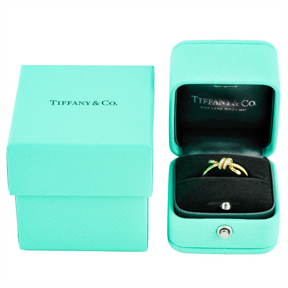 Tiffany & Co. ノットリング 2点セット ティファニー Tiffany&Co. ノット リング 指輪 ダイヤモンド 約