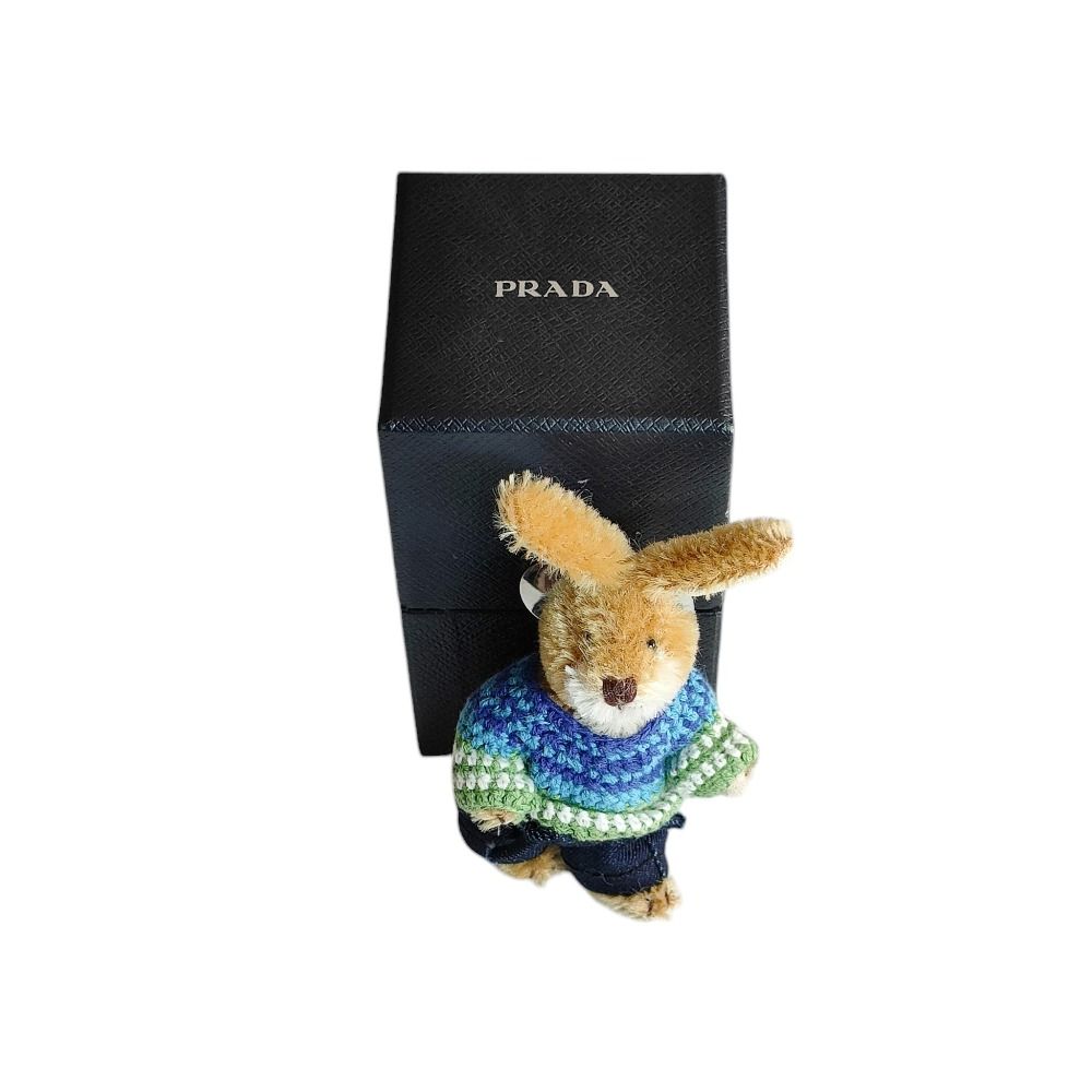 美品 PRADA プラダ ラビット うさぎ アニマル ドールチャーム 