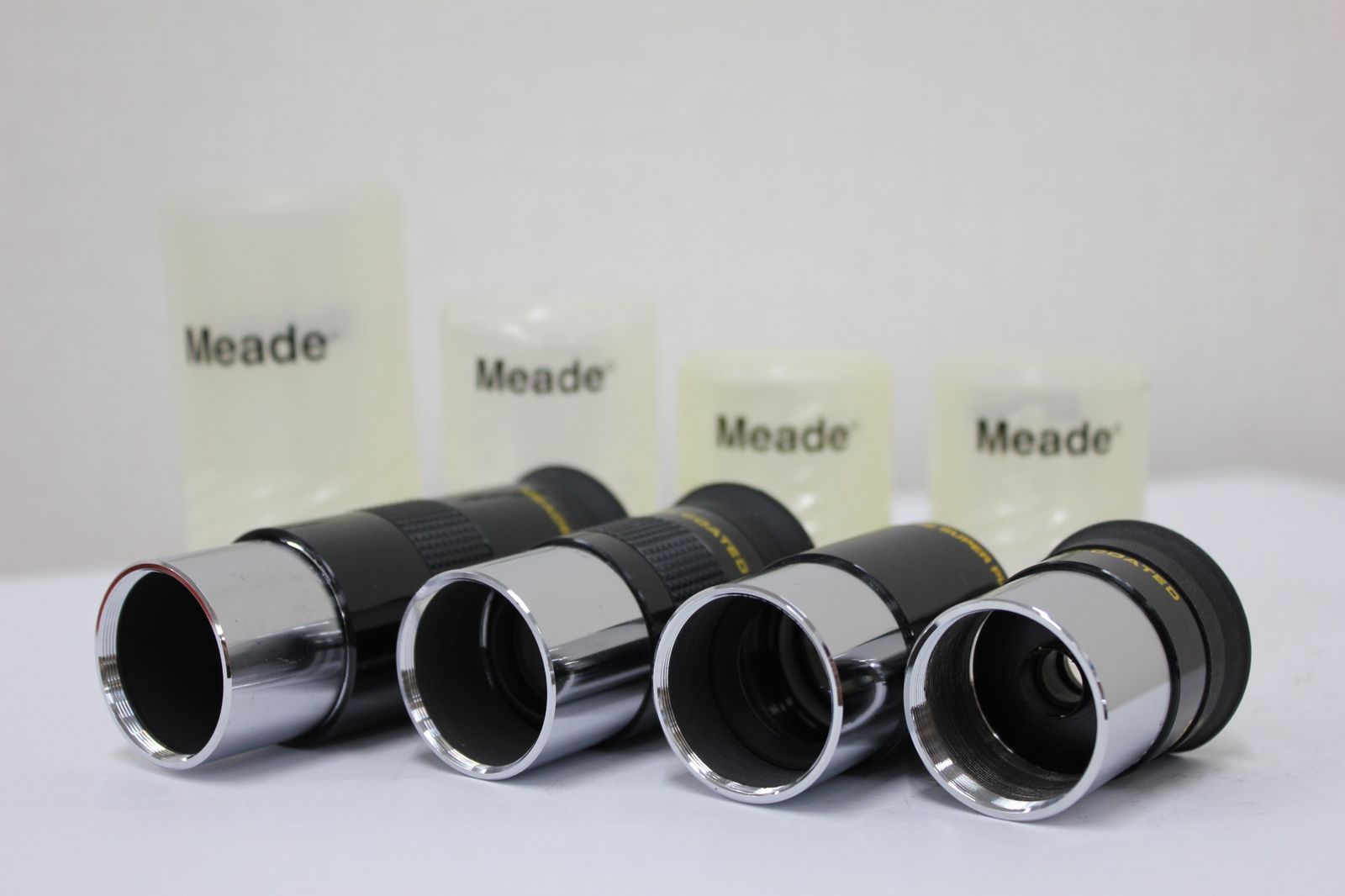 返品保証 Meade Super Plossl 9.7mm 20mm 26mm 32mm Multi-Coated アイピース 4本セット e3202