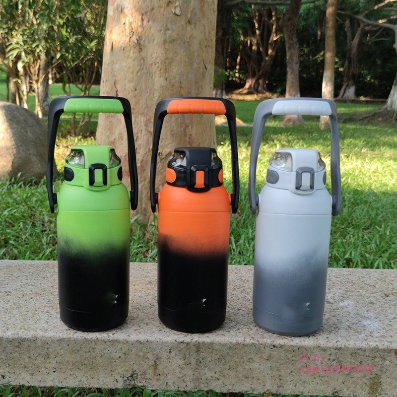 保温カップステンレス蓋付き両用アウトドア登山フィットネス大水筒 am5a946419