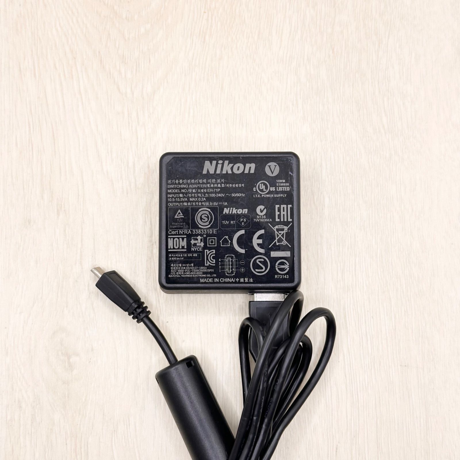 Nikon EH-71P USB cable charger AC adapter charger digital camera cool pix COOLPIX Nikon camera SLR mirrorless charger battery charger 0811-1340