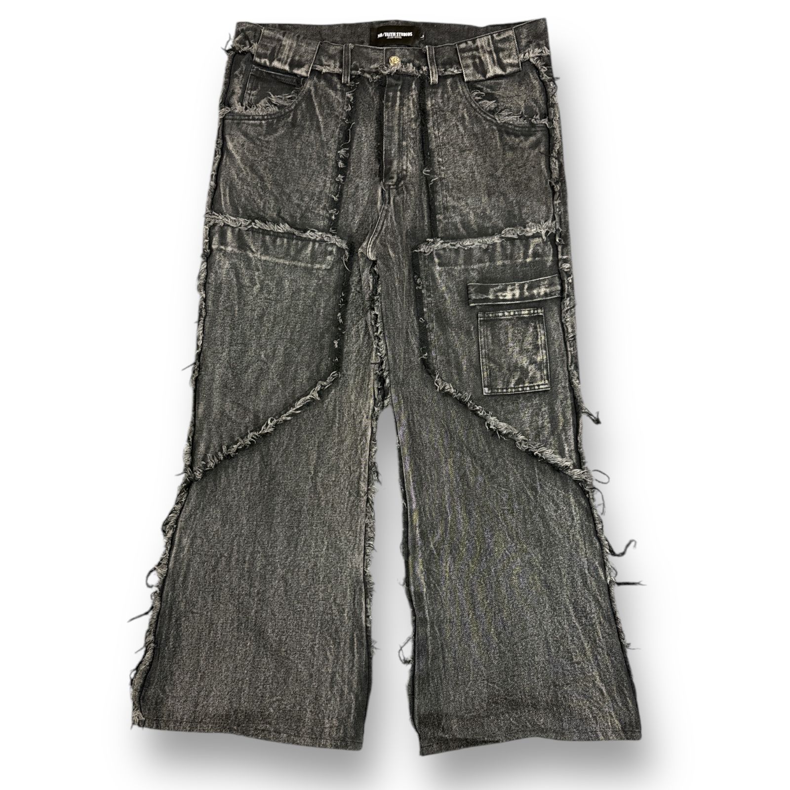 NO/FAITH STUDIOS FLARED DENIM フレアデニム ジーンズ ブーツカット ノーフェイススタジオ ノーフェイスストゥディオス L  792328A4 - メルカリ