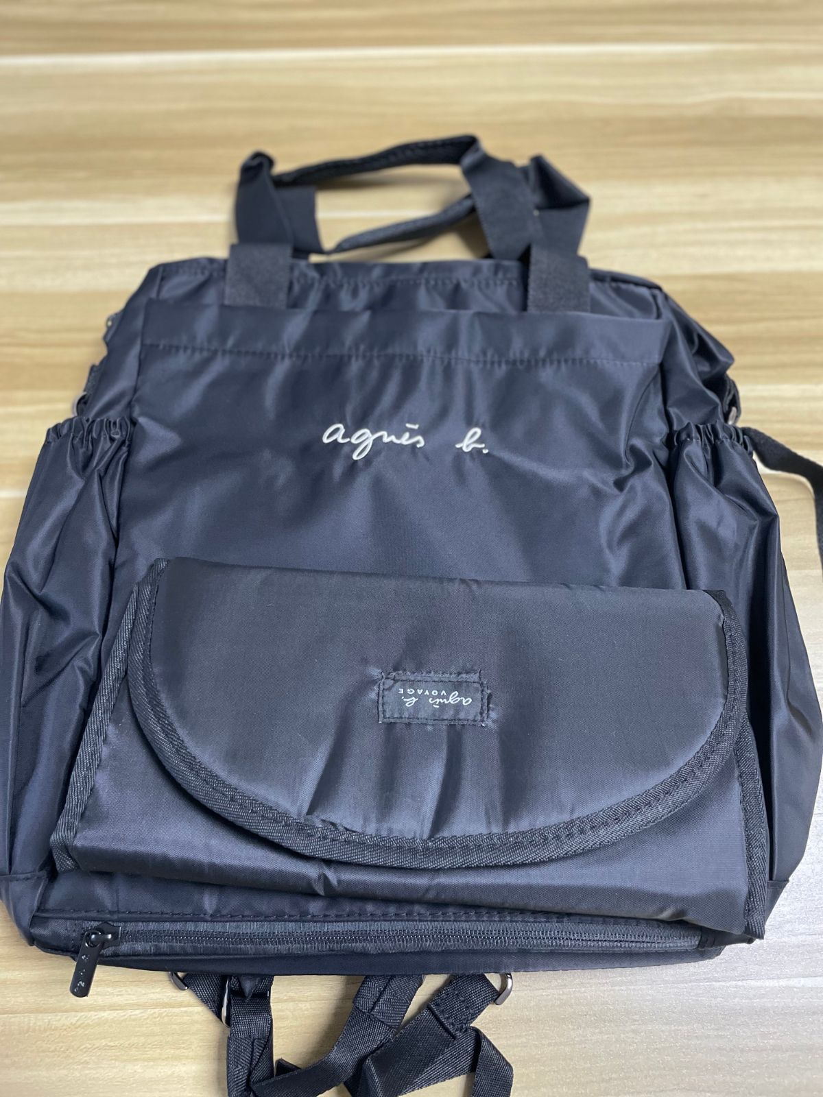 agnes b.】アニエスベー バッグ 2WAYマザーズバッグ トート リュック