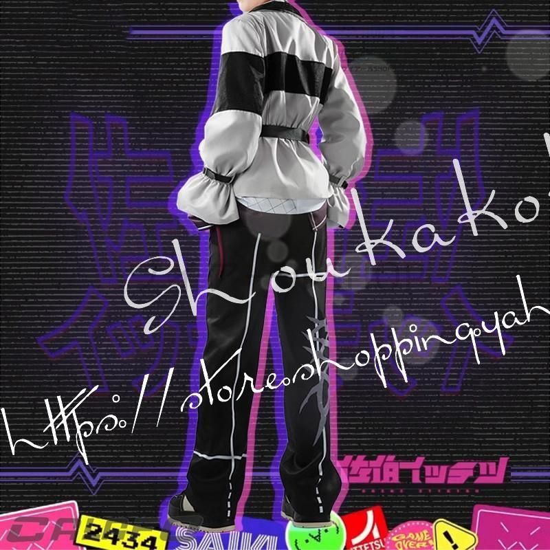 バーチャルYouTuber風 彩虹社 VTuber 佐伯イッテツ コスプレ衣装ウィッグ cos靴 演出服 cosplay 変装 仮装ハロウィン 学園祭 文化祭