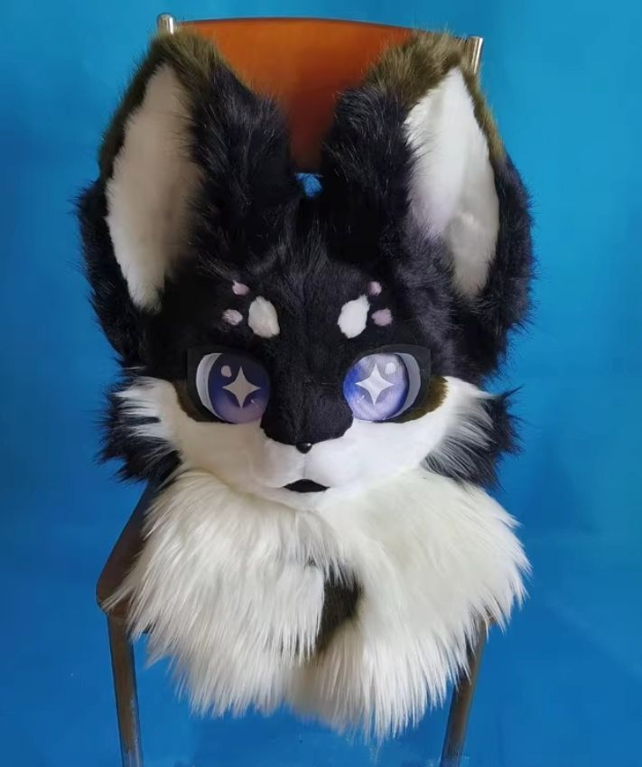 着ぐるみ ケモノ体 フルスーツ セット NO.20 猫 黒 ブラック 全身 尻尾