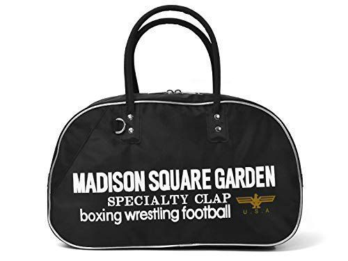 ブラック ボストンバッグ Mサイズ キャリーオンバッグ MADISON SQUARE GARDEN マジソンバッグ マディソン (BLACK)