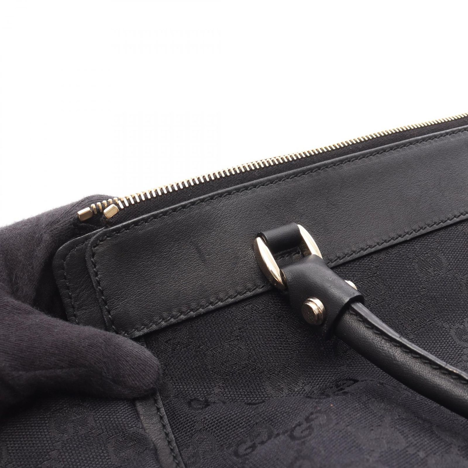 美品/希少色 グッチ GG キャンバス ボディバッグ レザー ブラック 総柄 グッチ GUCCI ショルダーバッグ GGキャンバス 190248 ブラック