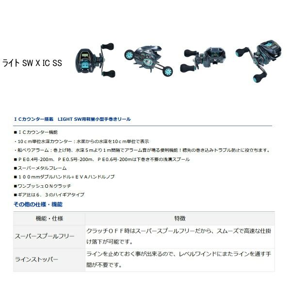 フィッシング ≪'20年7月新商品！≫ ダイワ ライト SW X IC L SS