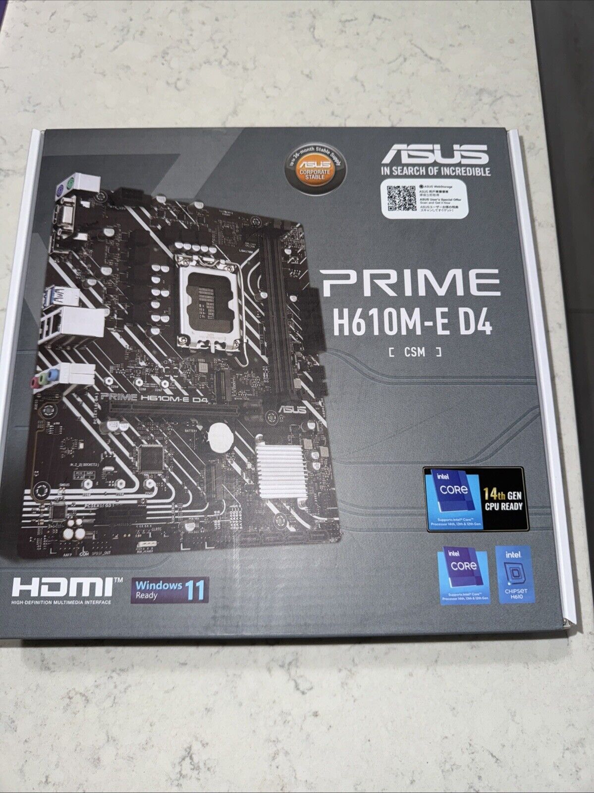 ASUS PRIME H610M-A D4 LGA1700 マザーボード ASUS TeK Intel H610
