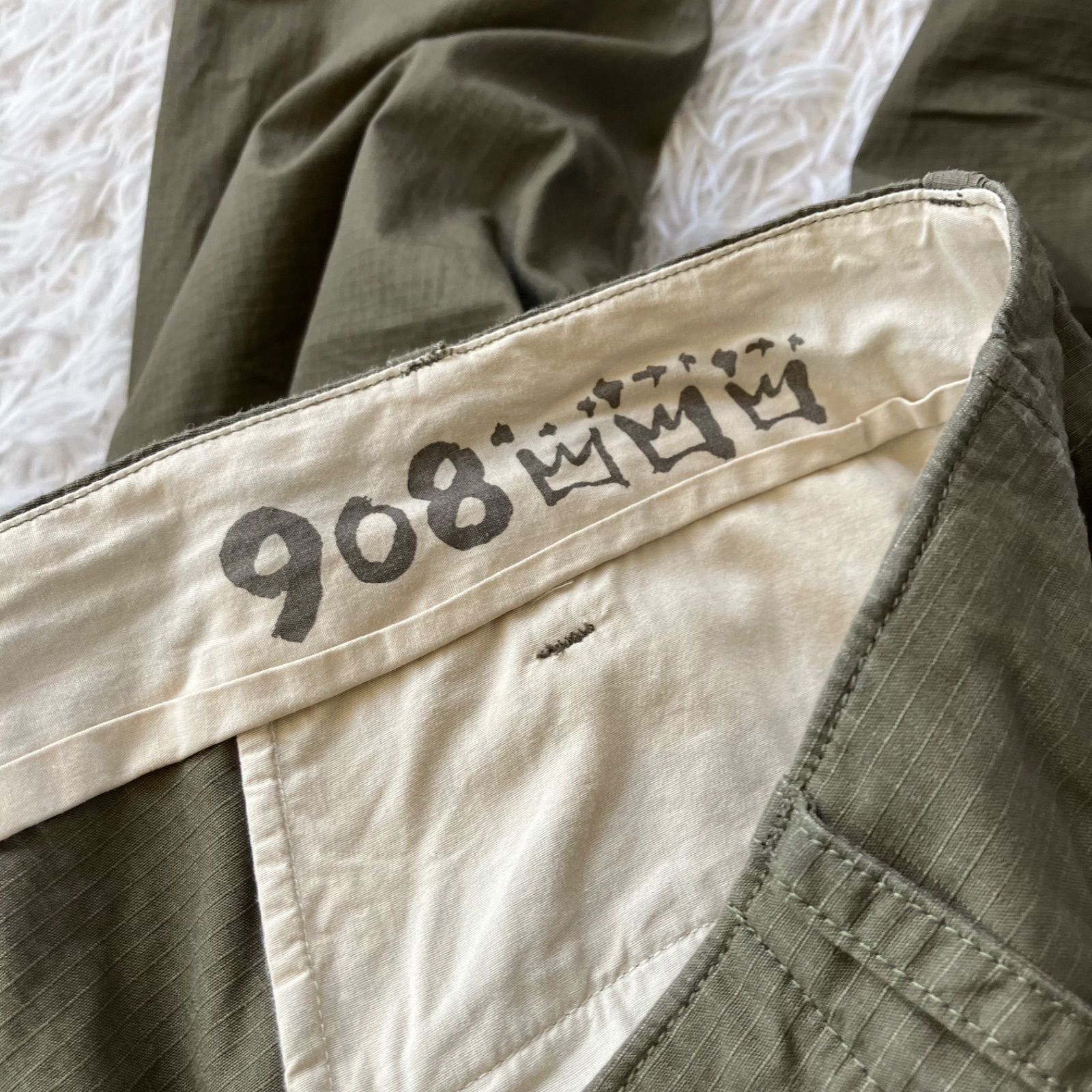 状態良 45R リップストップ 908 チーゴパンツ カーゴパンツ 日本製