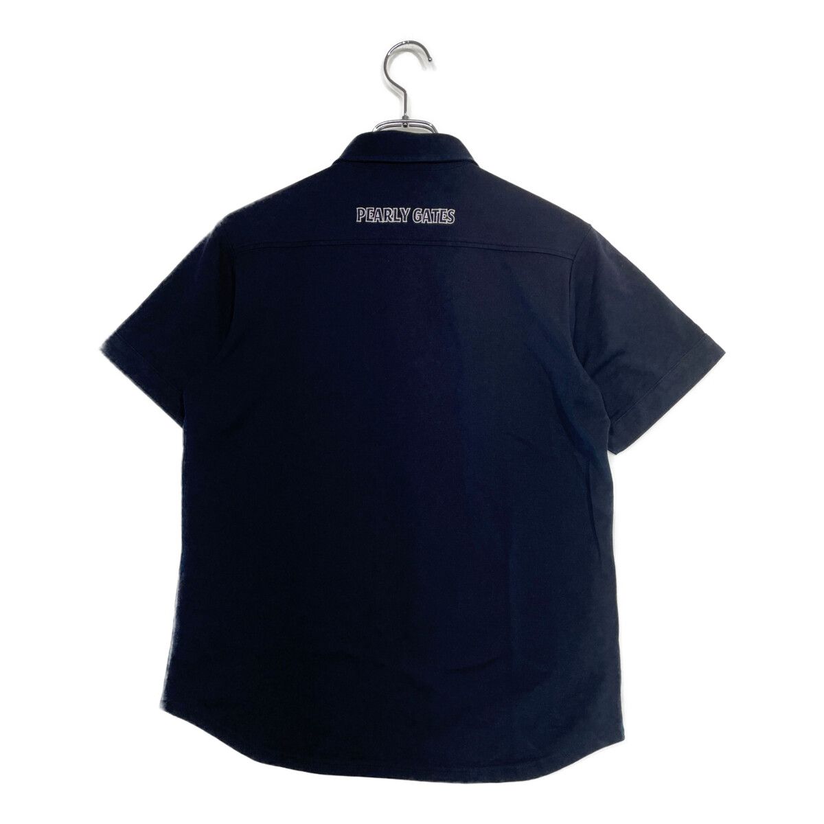 パーリーゲイツ　ポロシャツ　4 メンズ　M ネイビー　PEARLYGATES 中古 メンズ パーリーゲイツ PEARLY GATES 半袖ポロシャツ 4(M