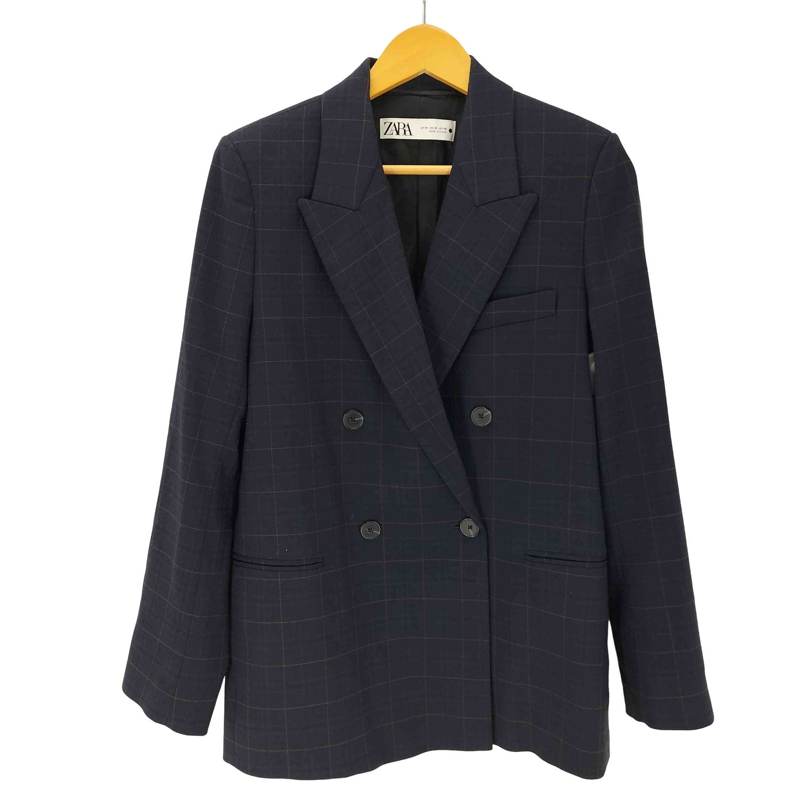 ZARA チェック柄 ダブルブレストブレザー 7 ザラ ZARA チェック柄 ダブルブレストテーラード レディース