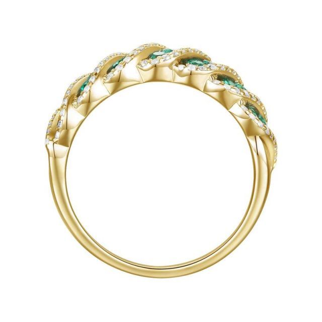 14K リング　レトロ Vintage 14k Yellow Gold Bezel Set Engagement Ring, 2.10 CT