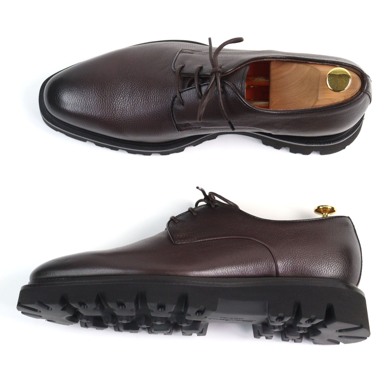 未使用品○Santoni サントーニ レザー グッドイヤーウェルト製法