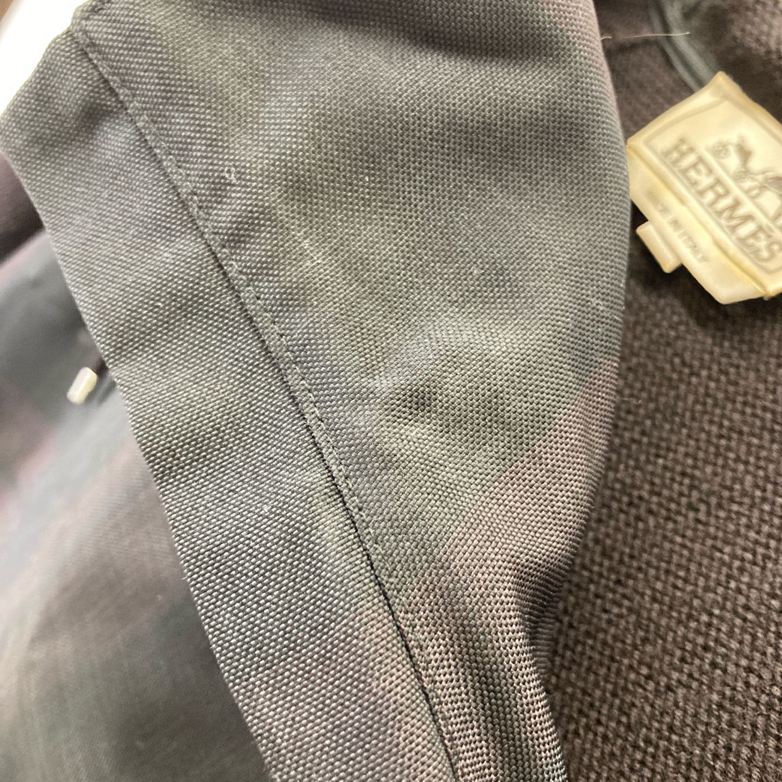 HERMES エルメス ﾌﾞﾗｳﾝ 15年製 ﾆｯﾄ切替 ﾌﾟﾙｵｰﾊﾞｰ ﾊﾟｰｶｰ S - メルカリ 