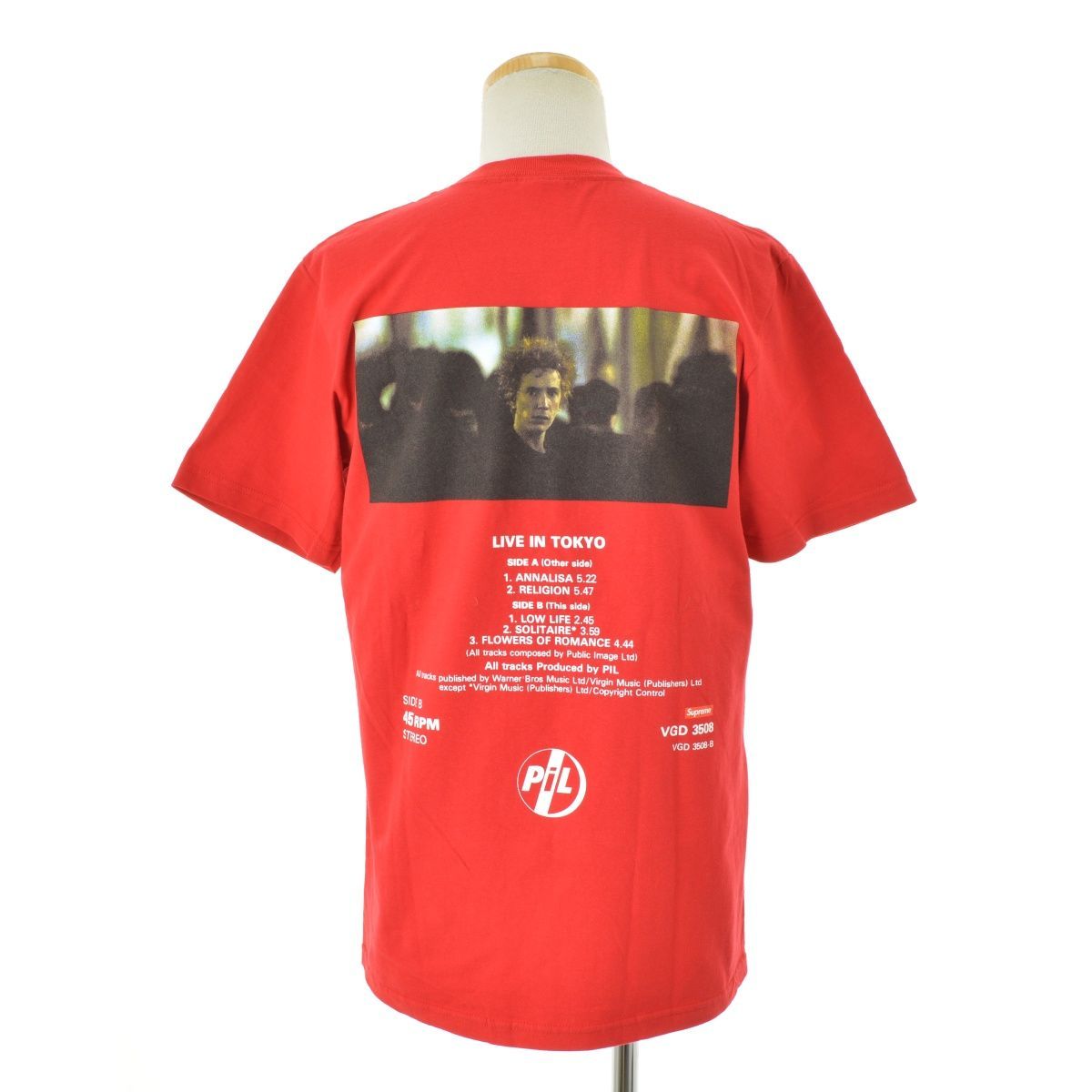 SUPREME×PiLPublicImageLtd】22AW PiL Live In Tokyo Tee半袖Tシャツ