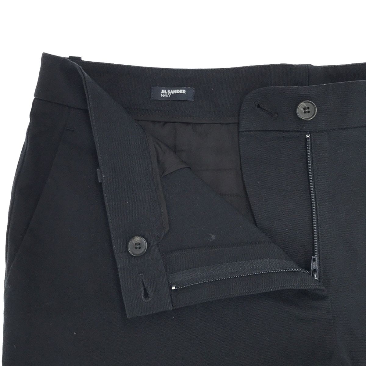 JIL SANDER NAVY ジル サンダーネイビー コットントラウザーズパンツ 