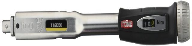 トネ TONE プレセット形トルクレンチ ダイレクトセット 差替式 T12D50 φ12mm ブラック 50N m