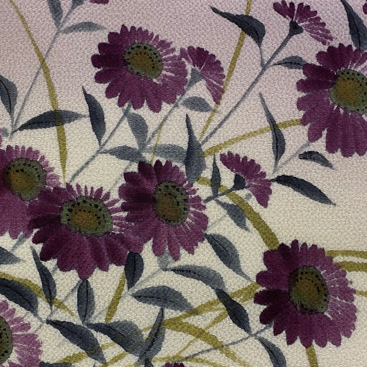 付け帯 秀品 作り帯 枝花 ぼかし 薄紫 正絹