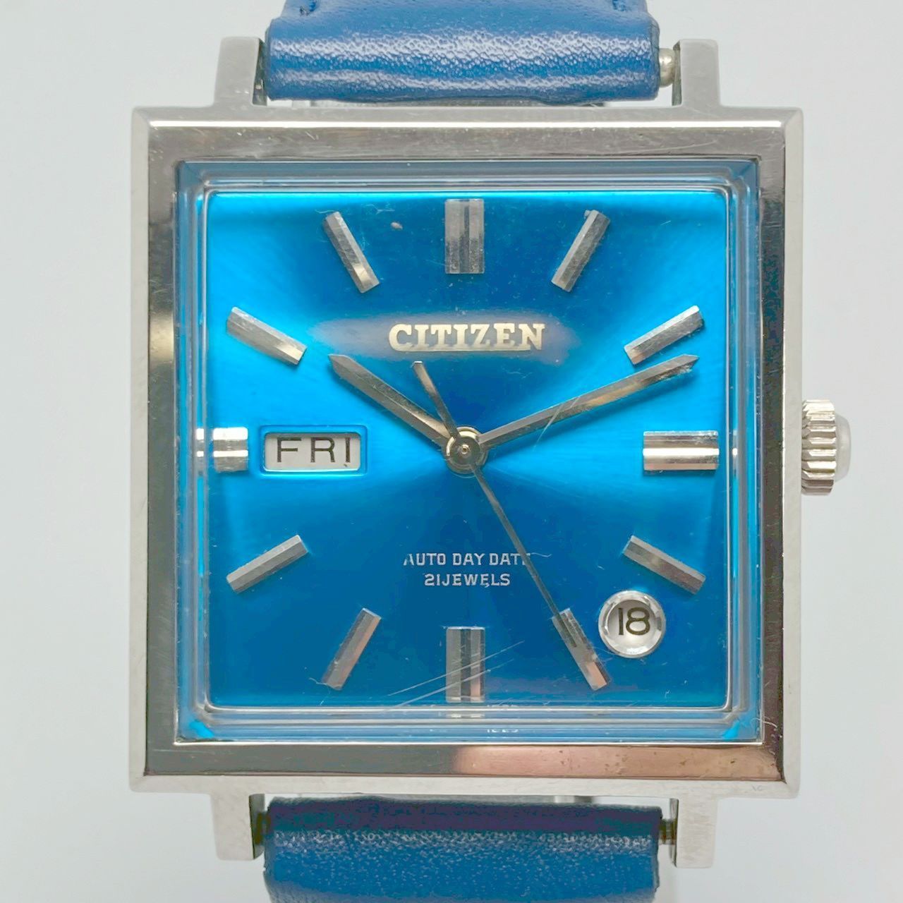 T22 CITIZEN シチズン アクアブルー 自動巻き 21石
