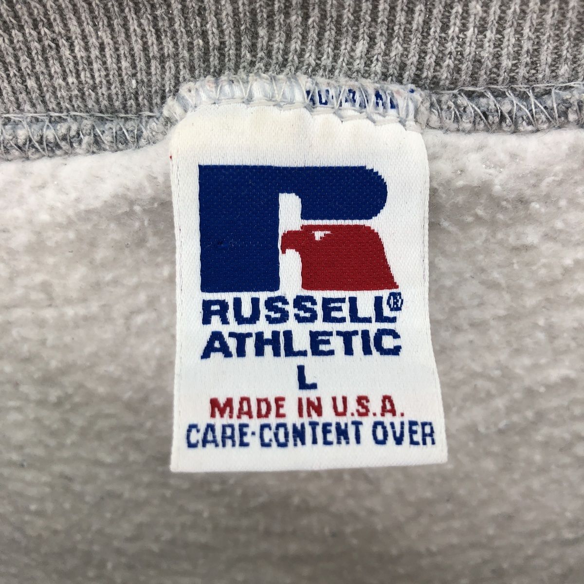 古着 90年代 ラッセル Russell U.S.NAVY プリントスウェットシャツ
