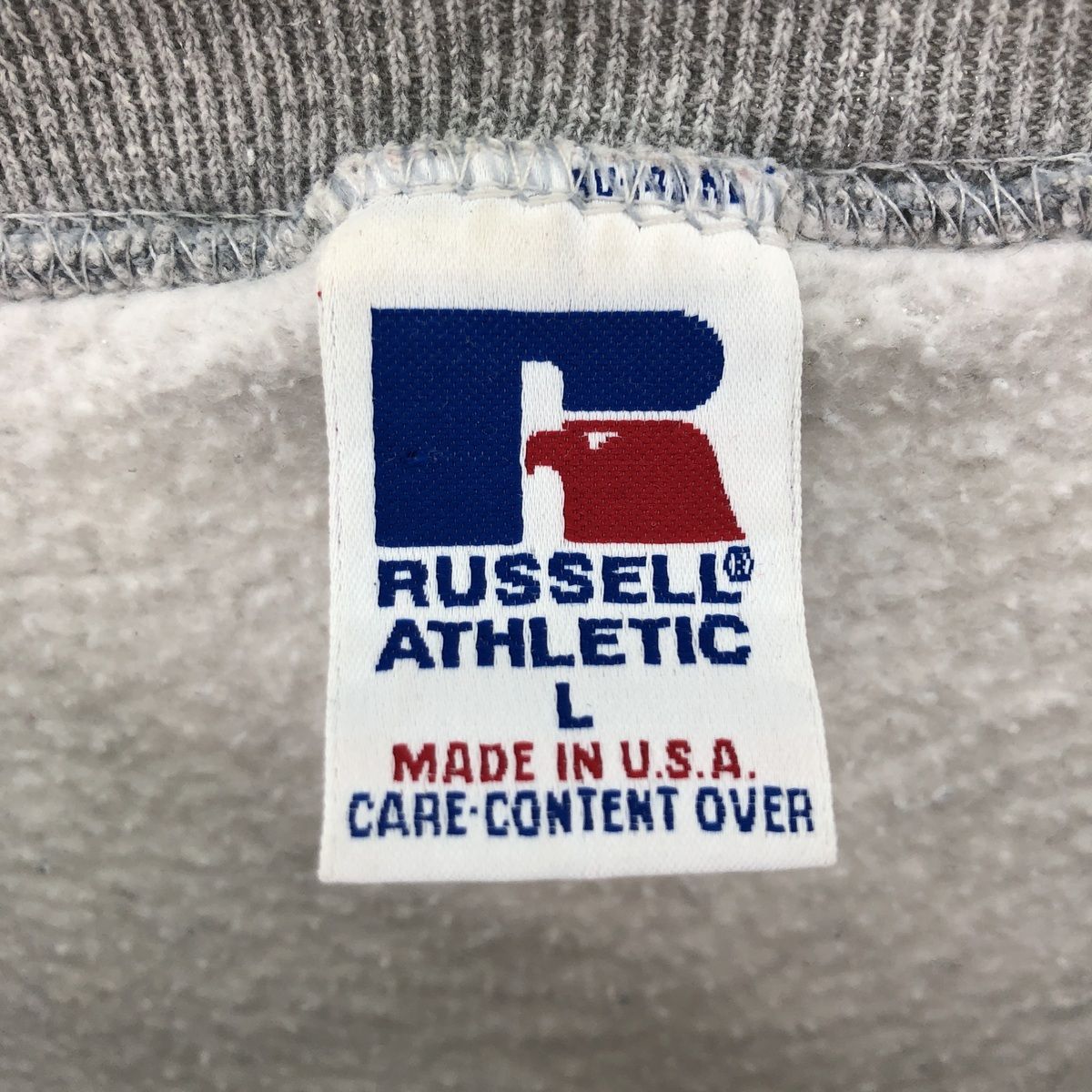 古着 90年代 ラッセル Russell U.S.NAVY プリントスウェットシャツ 