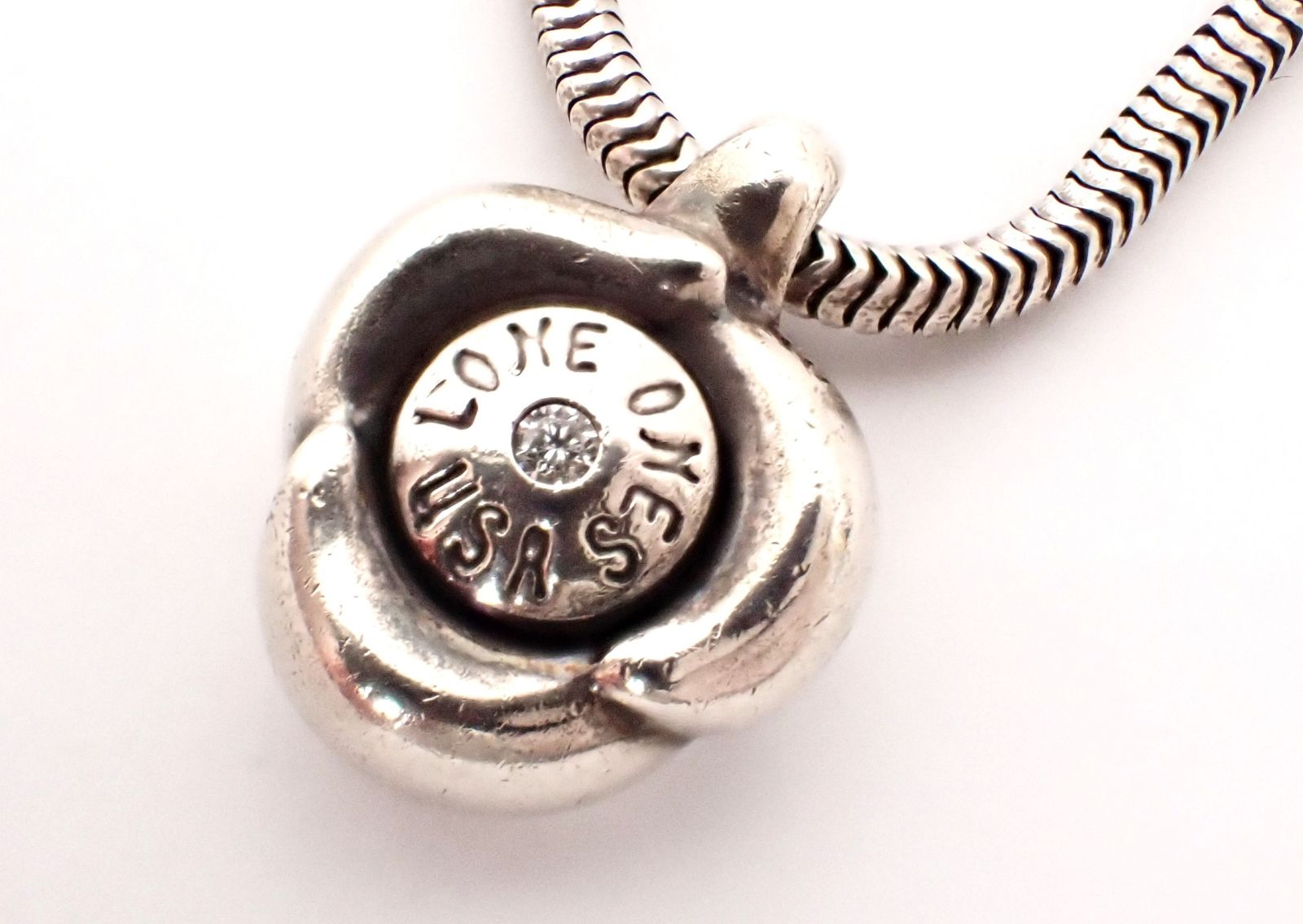 美品 LONE ONES(ロンワンズ) ハグミーダイヤネックレス レナードカム