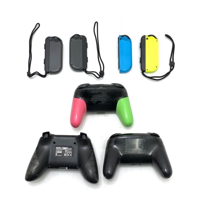 ｹﾞｰﾑOP ｼﾞｬﾝｸ Switci Joy-con Proｺﾝﾄﾛｰﾗｰ ﾎﾘﾊﾟｯﾄﾞ 7台まとめｾｯﾄ 動作未 95 240095292865