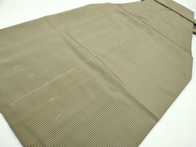 平和屋本店□極上 男性 人間国宝 甲田綏郎 精好仙台平 馬乗り袴 縞