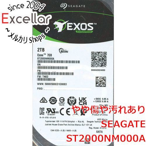 [bn:14] SEAGATE製HDD　ST2000NM000A　2TB SATA600 7200　8000～9000時間以内