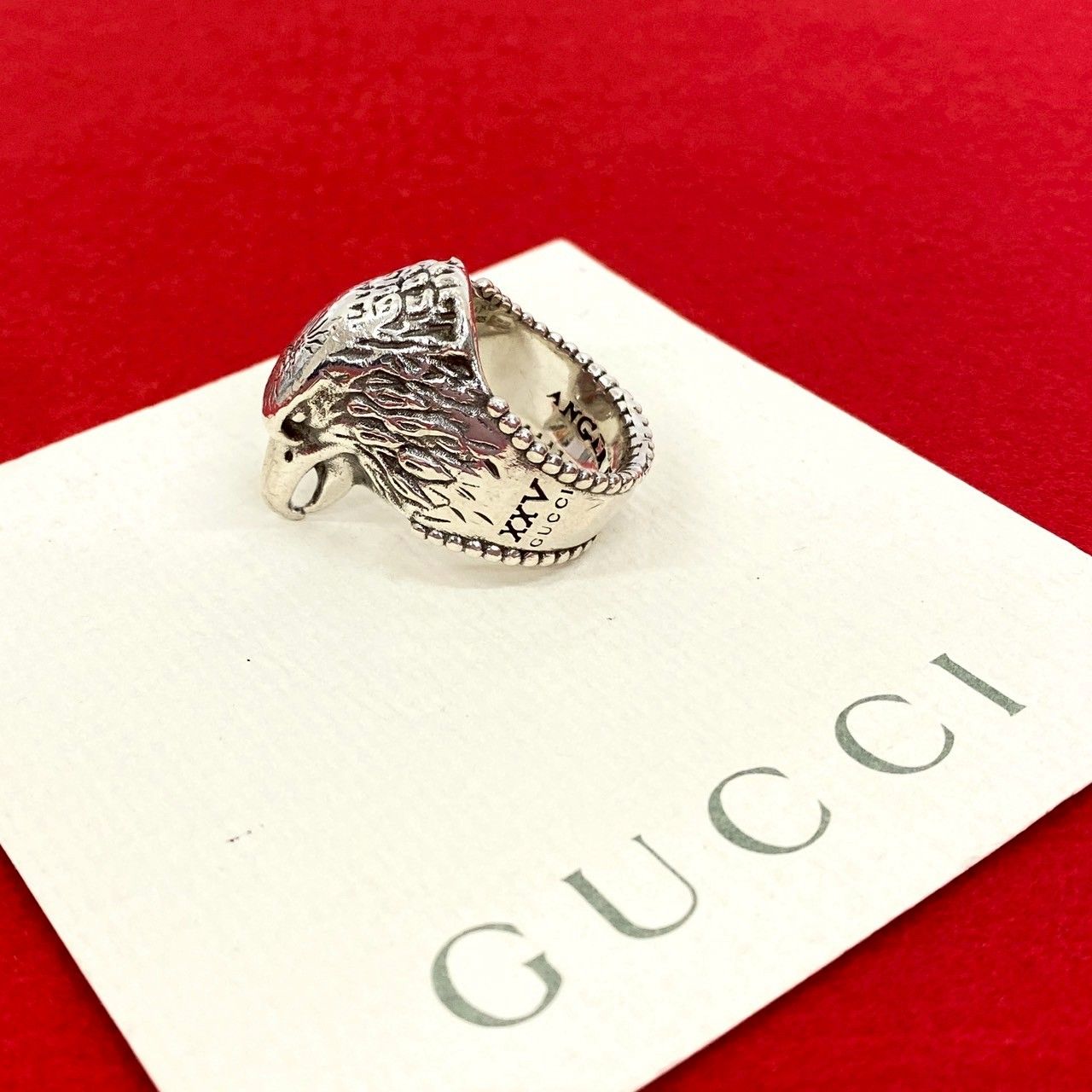 極 美品 GUCCI グッチ アンガーフォレスト イーグルヘッド