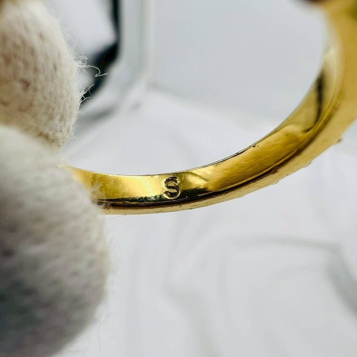 ❗️✨美品✨❗️】DIOR ディオール ロゴリング ゴールド Sサイズ 
