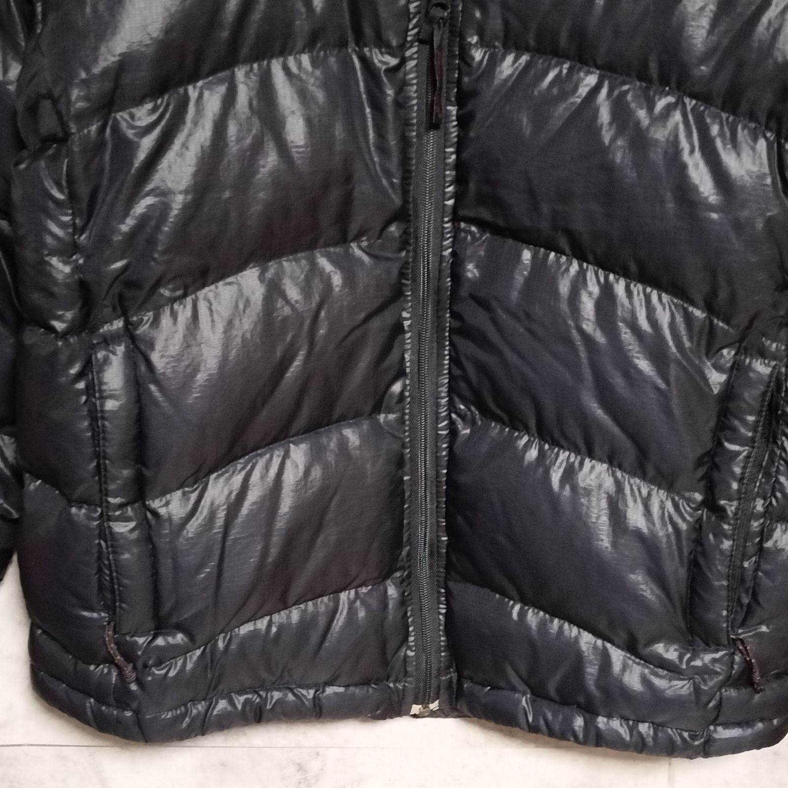 Marmot ライト ダウンジャケット M-3 Мサイズ ブラック ロゴ刺繍