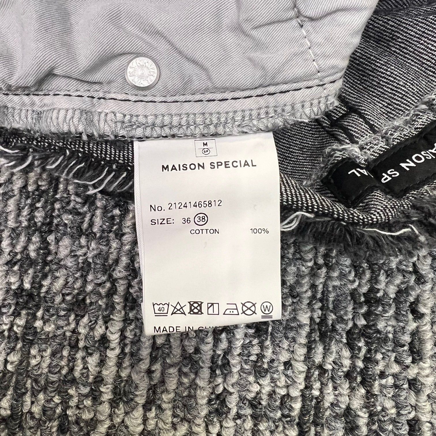 参考上代19800円 未使用品 MAISON SPECIAL Gradation Wide Denim Pants 