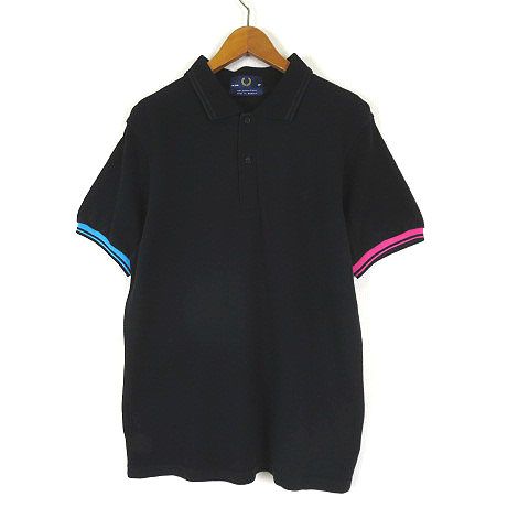 フレッドペリー FRED PERRY ポロシャツ M8173 配色 ロゴ 刺繍 鹿の子 