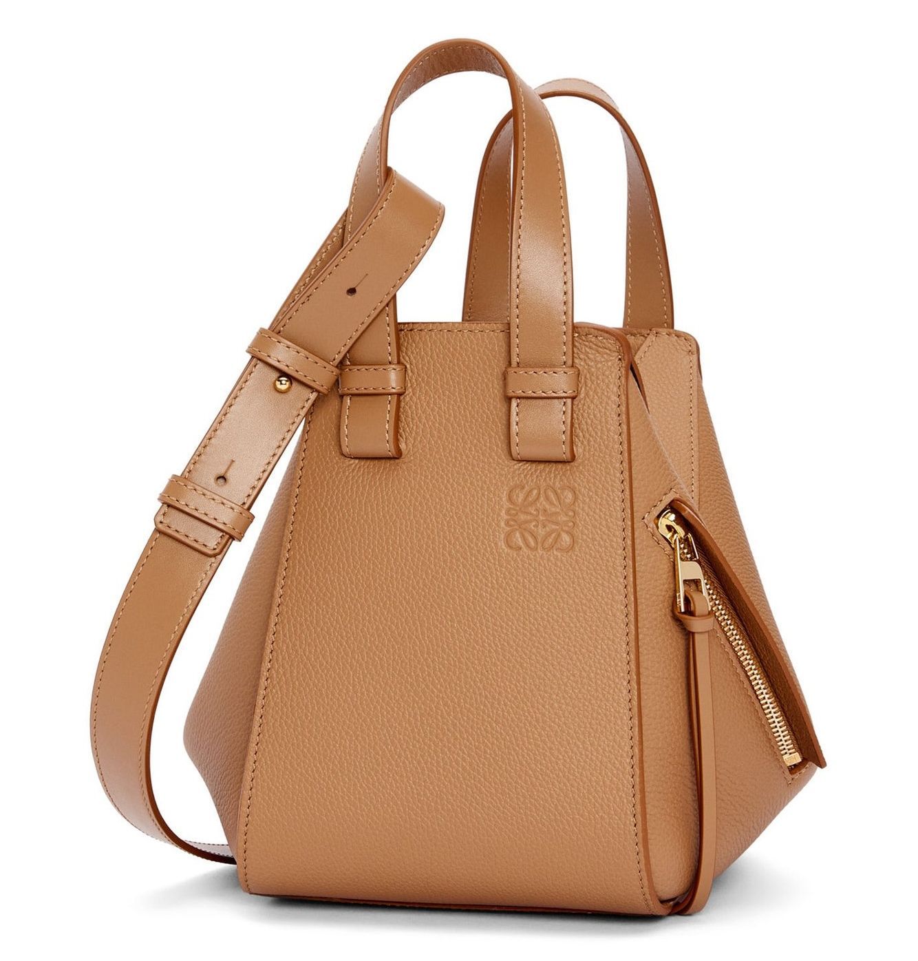 LOEWE｜ロエベ ハンモックバッグ コンパクト ブラウン 2WAY ショルダー 