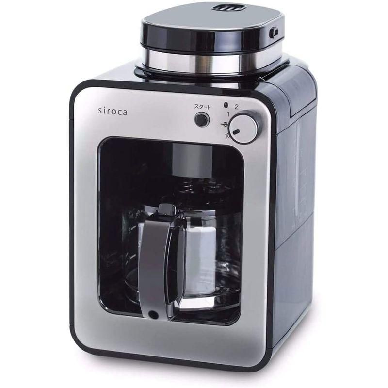 シロカ 全自動コーヒーメーカー アイスコーヒー対応 静音 コンパクト ミル2段階 豆/粉両対応 蒸らし ガラスサーバー SC-A211 ステ  2658kw037 ワイワイマーケット メルカリ